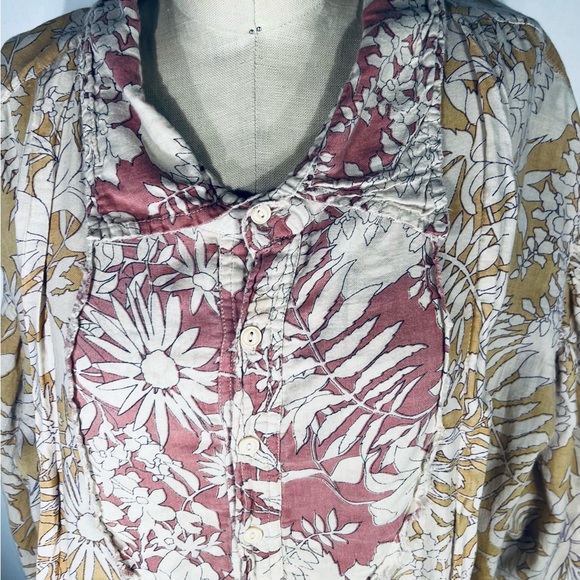Magnolia Pearl Tora Henley Shirt NWT O/S - Picture 3 of 11